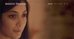 Desktop Screenshot of madhviramani.com