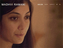 Tablet Screenshot of madhviramani.com